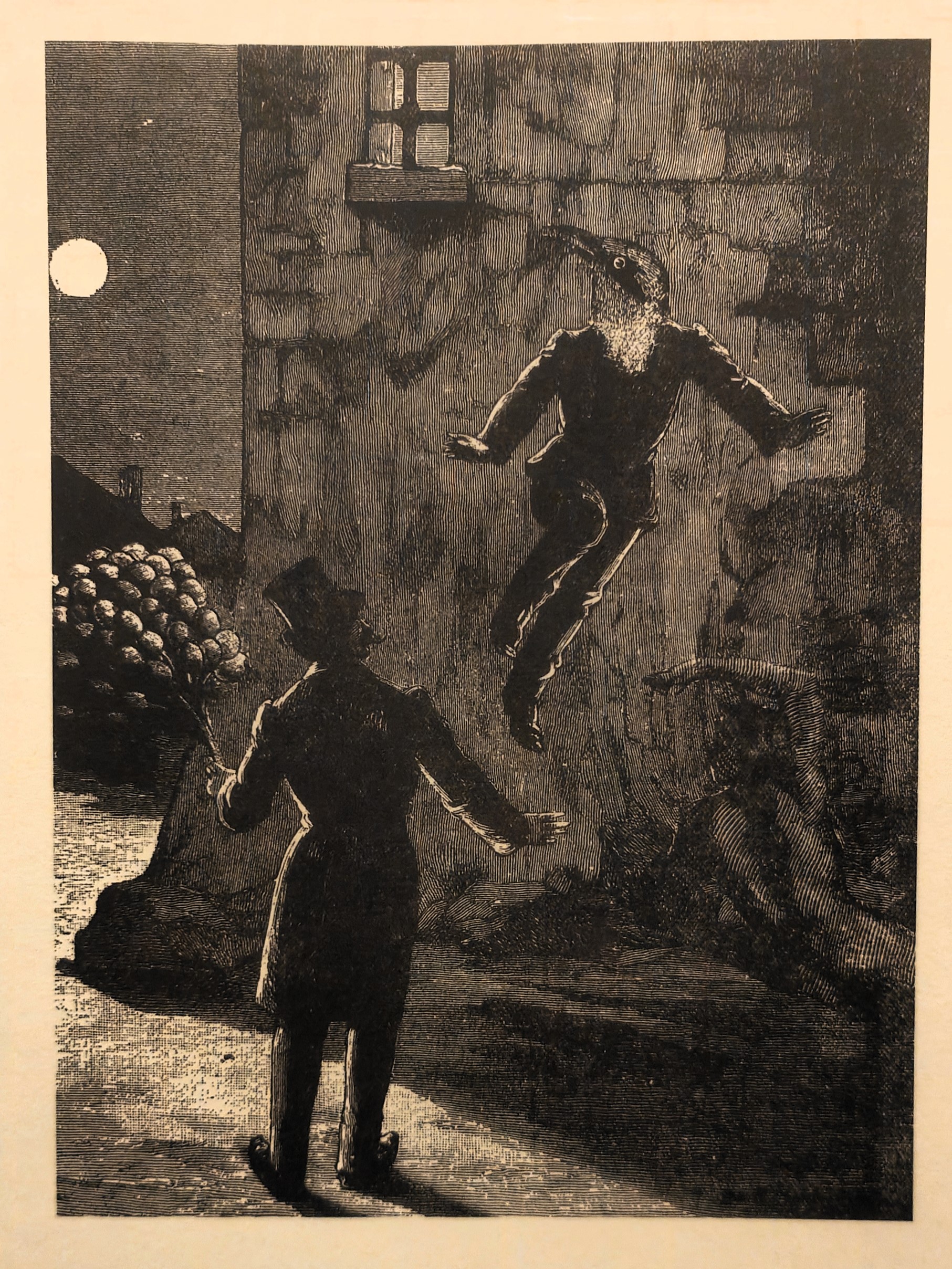 Uno dei collage in mostra a Vigoleno